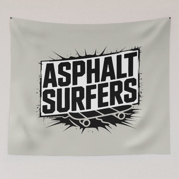 Item preview,  Asphalt Surfers Skate Logo Streetwear Splatter Aesthetic designed and sold by DigitalArtx-com.