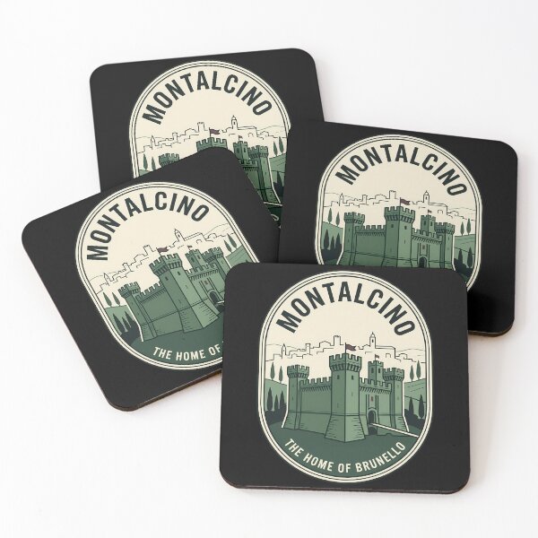Item preview, Montalcino Italy Tuscany Vintage Travel Emblem designed and sold by k3rstman1.