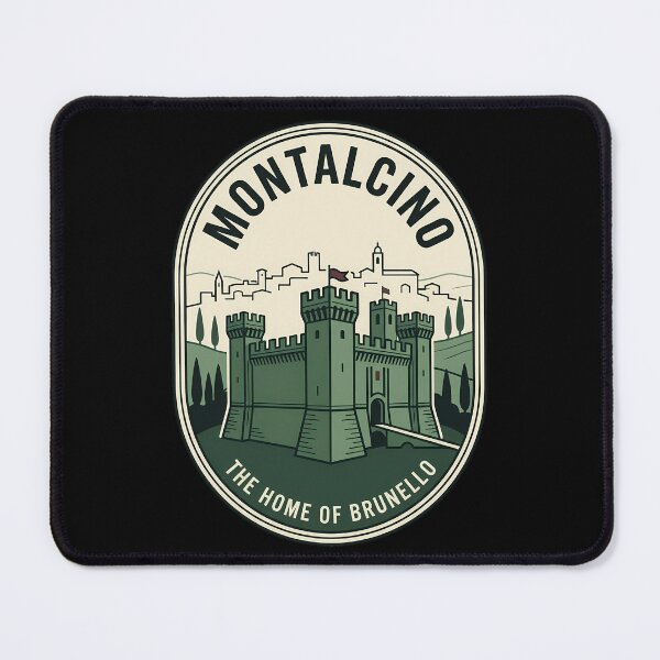 Item preview, Montalcino Italy Tuscany Vintage Travel Emblem designed and sold by k3rstman1.