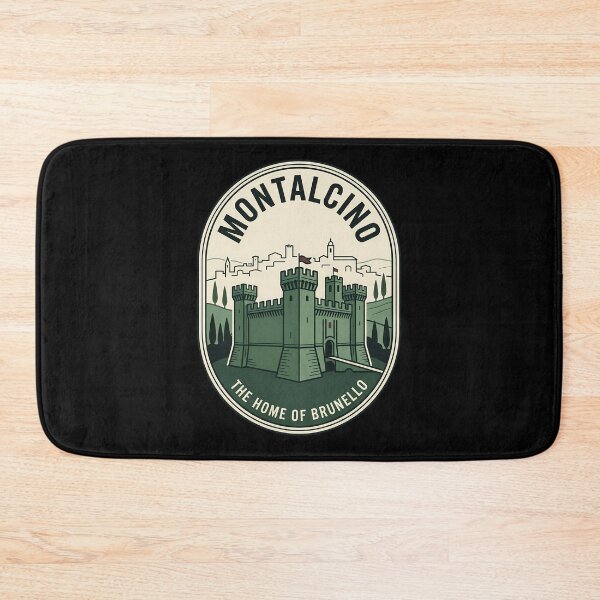 Item preview, Montalcino Italy Tuscany Vintage Travel Emblem designed and sold by k3rstman1.
