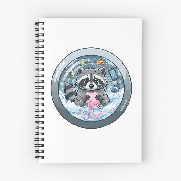 Item preview, Sad Raccoon Washing Cotton Candy Washing Machine designed and sold by Arc2020.