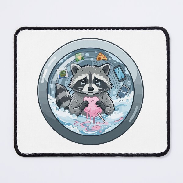 Item preview, Sad Raccoon Washing Cotton Candy Washing Machine designed and sold by Arc2020.