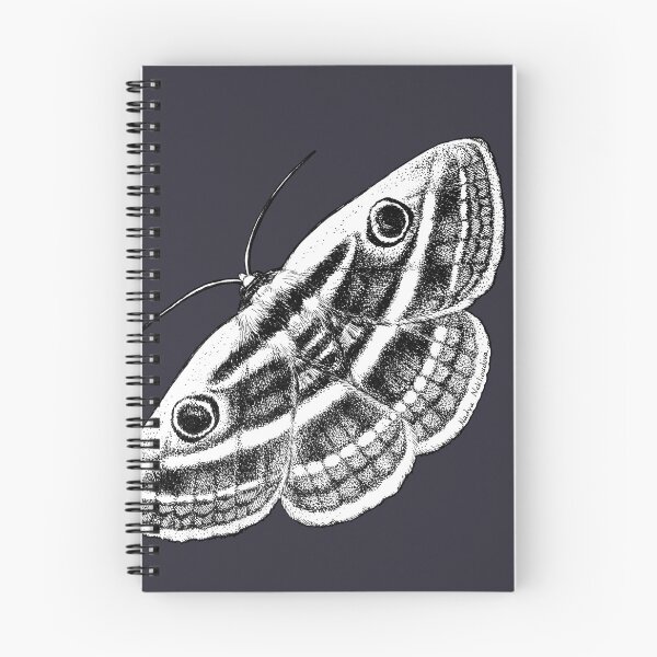 Item preview, Noctuid Moth angled - Owl Moth - Goth Moth Black & White Drawing by Nadya Neklioudova designed and sold by Nadya Neklioudova.