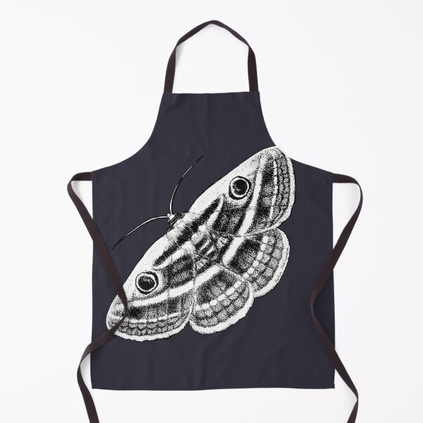 Item preview, Noctuid Moth angled - Owl Moth - Goth Moth Black & White Drawing by Nadya Neklioudova designed and sold by Nadya Neklioudova.