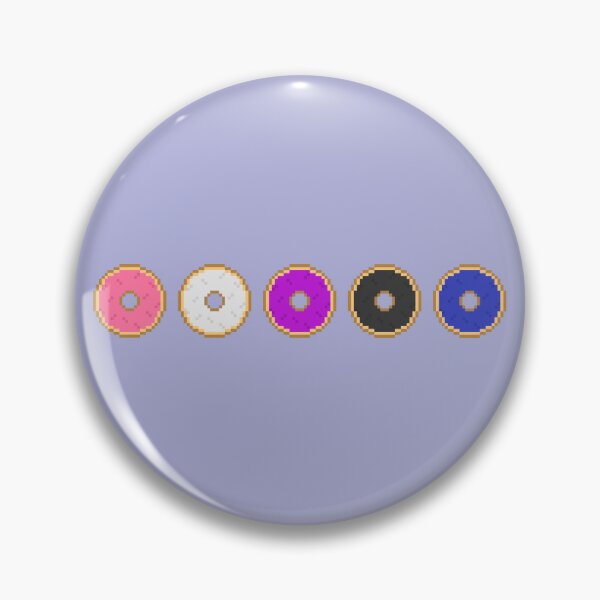 Item preview, Genderfluid Pixel Pride Donuts designed and sold by Lilac-Cat.