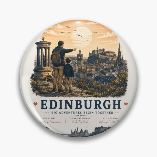 Item preview, Edinburgh Father Son Duo Big Adventures Begin Together designed and sold by BagFactoryUK.