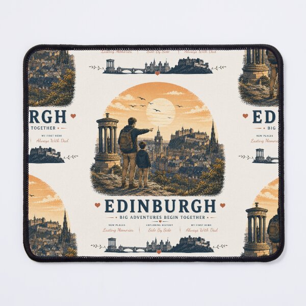 Item preview, Edinburgh Father Son Duo Big Adventures Begin Together designed and sold by BagFactoryUK.