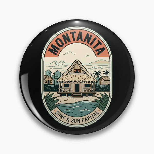 Item preview, Montanita Surf and Sun Vintage Travel Emblem designed and sold by k3rstman1.