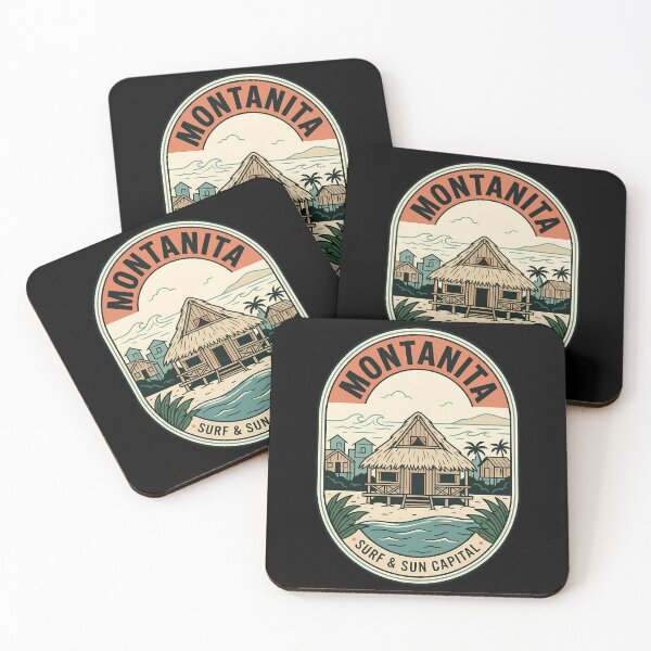 Item preview, Montanita Surf and Sun Vintage Travel Emblem designed and sold by k3rstman1.