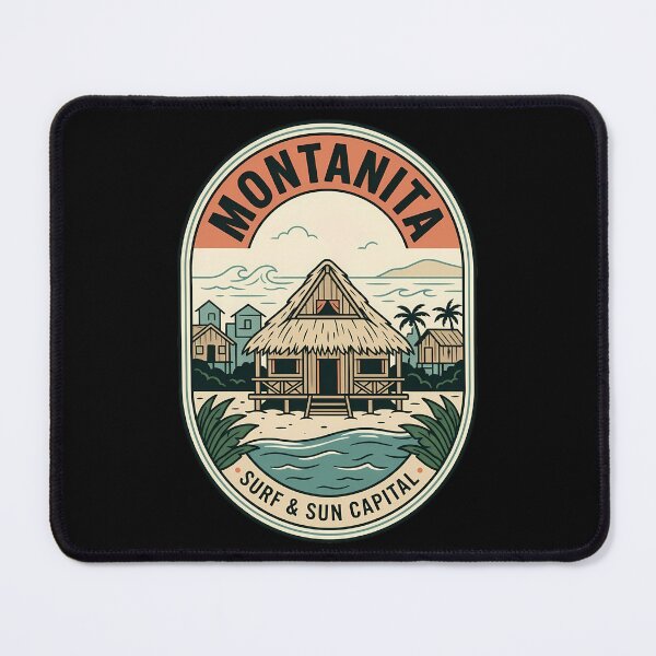 Item preview, Montanita Surf and Sun Vintage Travel Emblem designed and sold by k3rstman1.