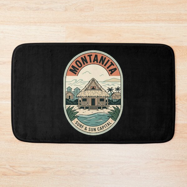 Item preview, Montanita Surf and Sun Vintage Travel Emblem designed and sold by k3rstman1.