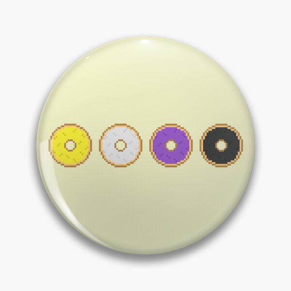 Item preview, Enby Pixel Pride Donuts designed and sold by Lilac-Cat.