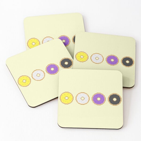 Item preview, Enby Pixel Pride Donuts designed and sold by Lilac-Cat.