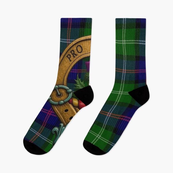 Item preview, Thomson Crest and MacThos Modern Tartan designed and sold by Kirrindy Designs.
