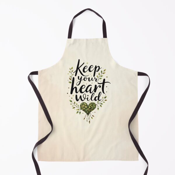 Item preview, Keep Your Heart Wild Botanical Art Print – Nature Inspired Heart Design Motivational Quote designed and sold by Connys Colorful World.