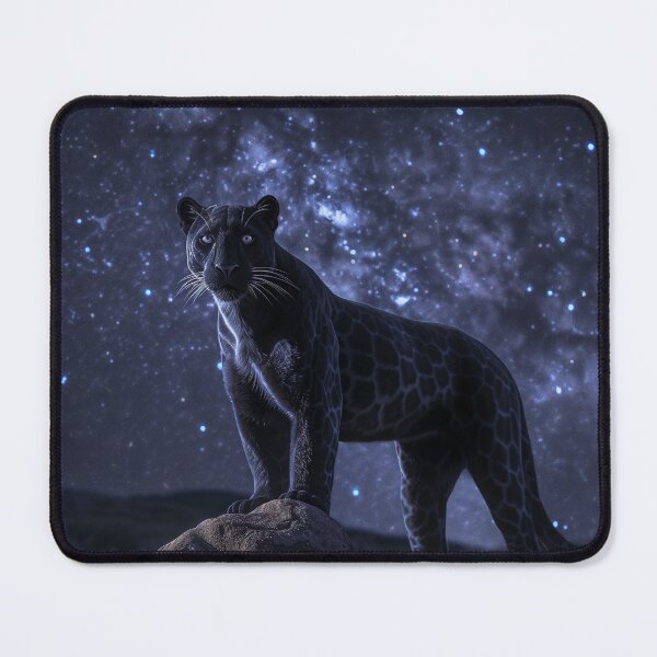 Item preview, Dark Panther Under Starry Sky designed and sold by QuantumDrift.