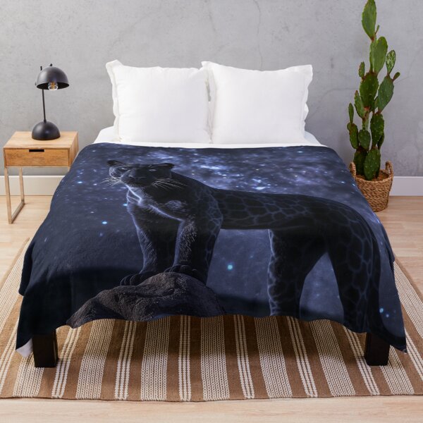 Item preview, Dark Panther Under Starry Sky designed and sold by QuantumDrift.