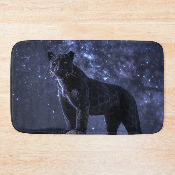 Item preview, Dark Panther Under Starry Sky designed and sold by QuantumDrift.