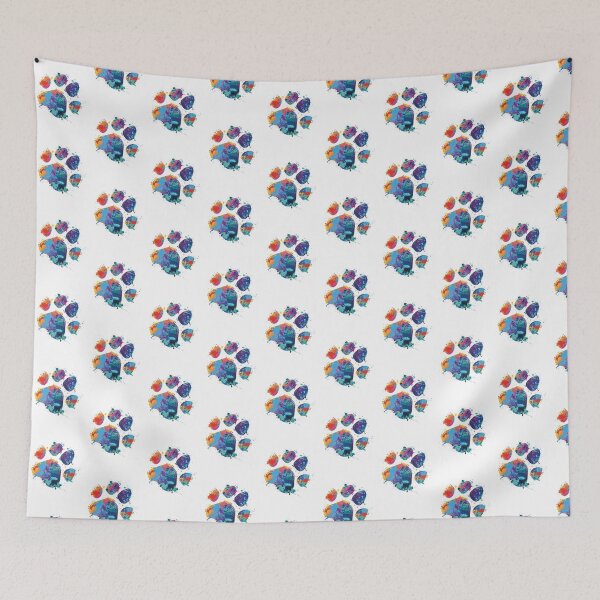 Item preview, Paw Print Colourful Painting designed and sold by Stenbie.
