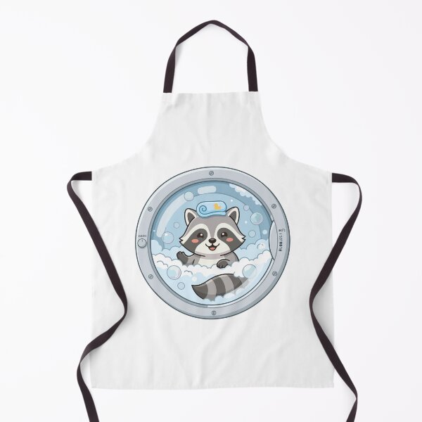 Item preview, Cute Raccoon Bubble Bath Washing Machine Window designed and sold by Arc2020.