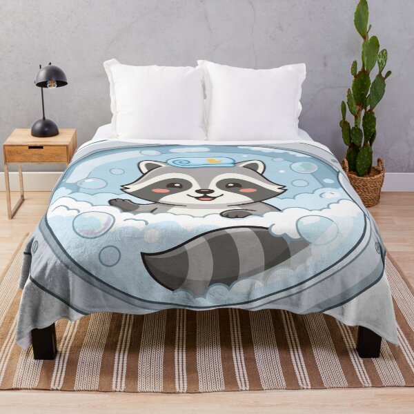 Item preview, Cute Raccoon Bubble Bath Washing Machine Window designed and sold by Arc2020.