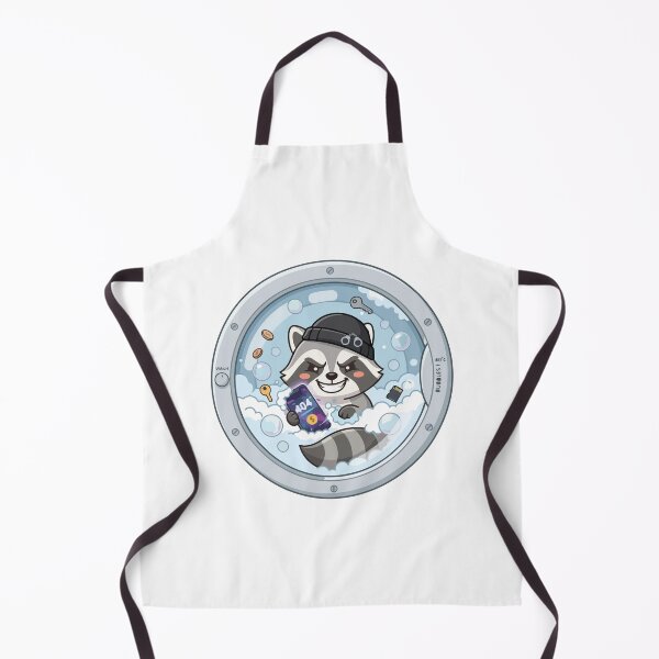 Item preview, Chaotic Raccoon Washing Smartphone Laundry Art designed and sold by Arc2020.