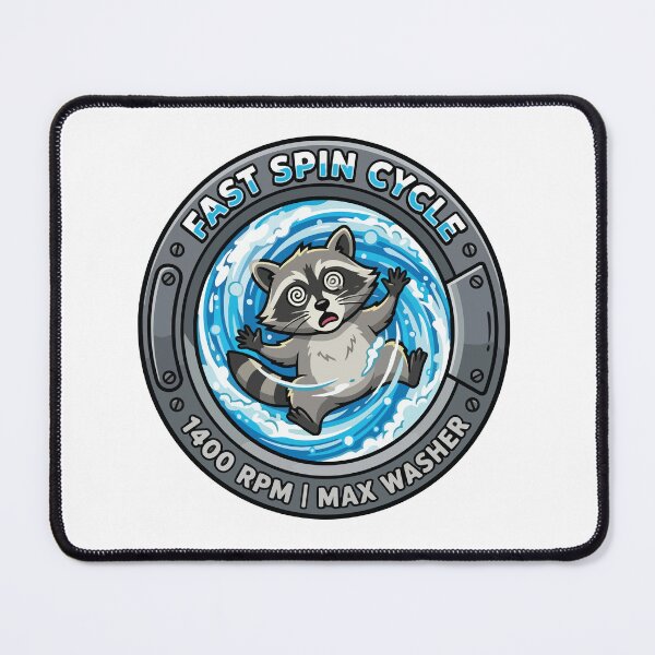 Item preview, Hypnotized Spinning Raccoon Washing Machine Window designed and sold by Arc2020.