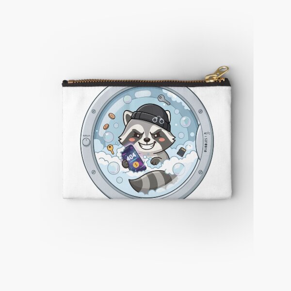 Item preview, Chaotic Raccoon Washing Smartphone Laundry Art designed and sold by Arc2020.