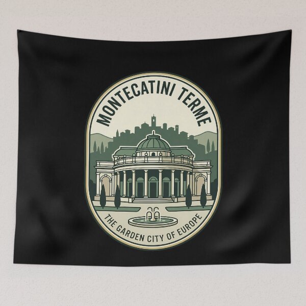 Item preview, Montecatini Terme Italy Vintage Travel Emblem designed and sold by k3rstman1.