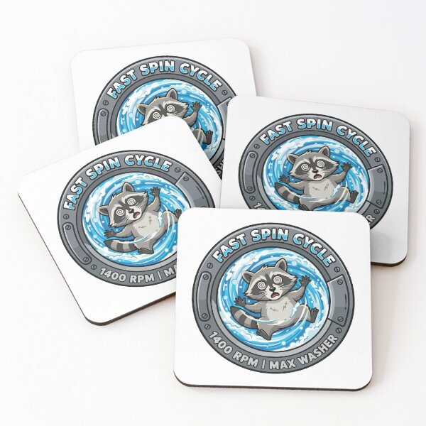 Item preview, Hypnotized Spinning Raccoon Washing Machine Window designed and sold by Arc2020.
