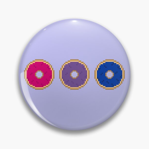 Item preview, Bi Pixel Pride Donuts designed and sold by Lilac-Cat.