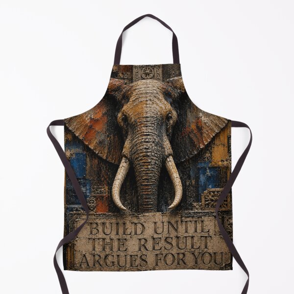 Item preview, Disciplined Founder Geometric Elephant Stone Relief Home Office Wall Art Poster designed and sold by SavannaStrikes.