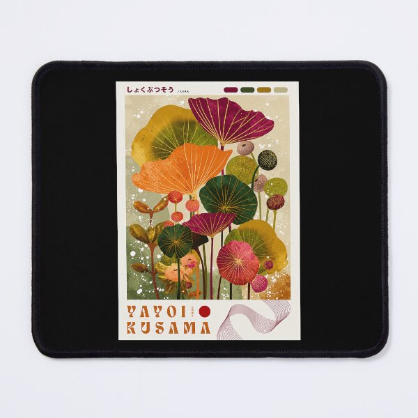 Item preview, Inspired by Yayoi Kusama Lotus Flowers Poster, Colorful Japanese Botanical Leaf Print, Modern Art Wall Decor designed and sold by MorningJoco.