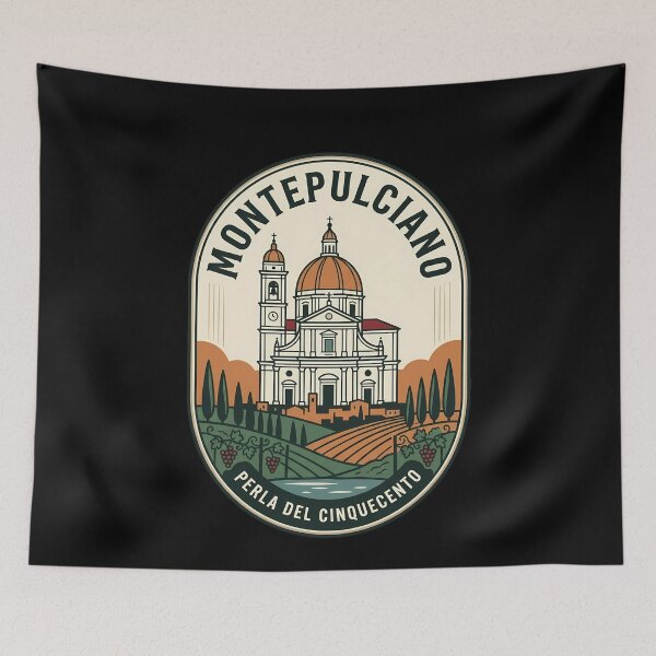 Item preview, Montepulciano Italy Vintage Travel Emblem designed and sold by k3rstman1.