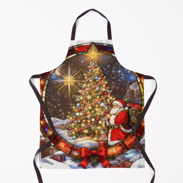 Item preview, Vintage Santa Claus And Christmas Tree Traditional Christmas designed and sold by GaffaDesigns.