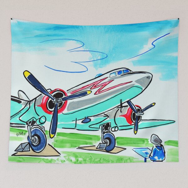 Aperçu de l'œuvre Douglas Dakota DC3 (C-47) Greenwood Nouvelle-Écosse créée et vendue par Kevin Cameron.