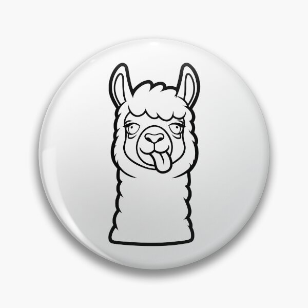 Item preview, Llama Face Cartoon Illustration designed and sold by ArtPer-design.