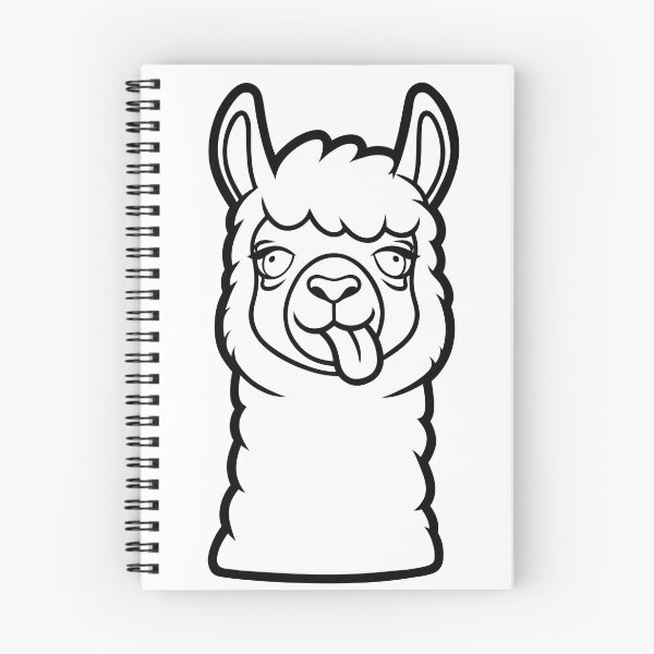 Item preview, Llama Face Cartoon Illustration designed and sold by ArtPer-design.