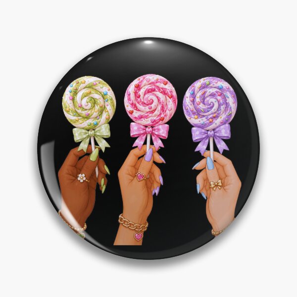 Item preview, Hands Holding Swirl Lollipops Candy Illustration designed and sold by DjFreeq.