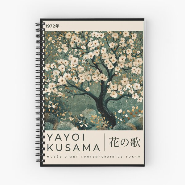 Item preview, Inspired by Yayoi Kusama Cherry Blossom Tree Poster, 1972 Japanese White Flowers Art Print, Tokyo Museum Wall Decor designed and sold by MorningJoco.