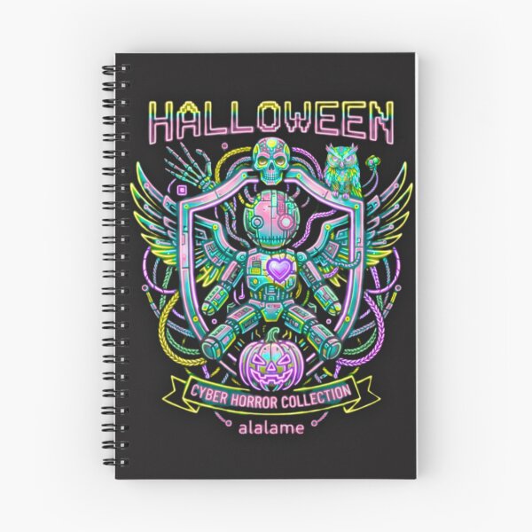 Item preview, Cyber Owl Neon - Futuristic Cyberpunk Halloween Art designed and sold by alalame.