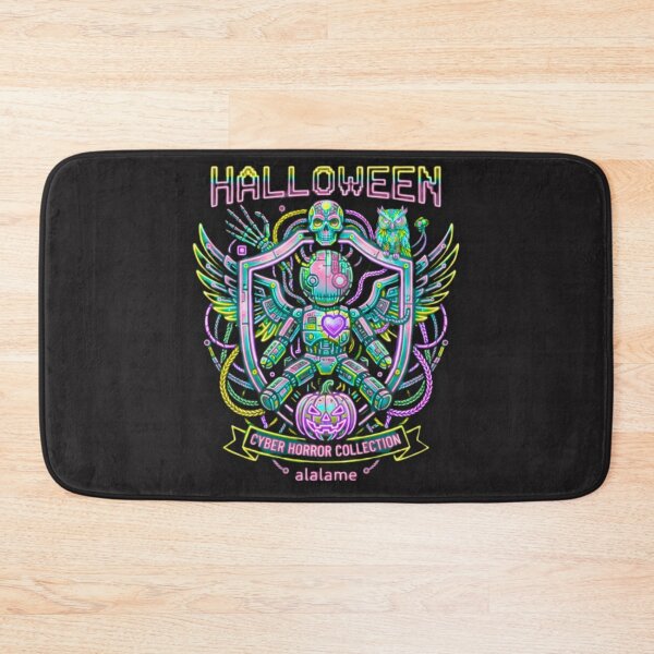 Item preview, Cyber Owl Neon - Futuristic Cyberpunk Halloween Art designed and sold by alalame.