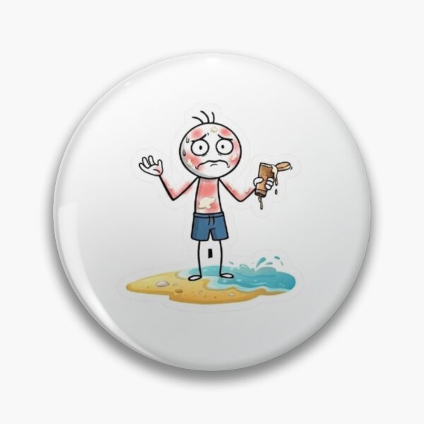 Item preview, Oops Murphy - Summer Beach Fail - Sunscreen Struggle - Funny Character Graphic designed and sold by oopsmurphy.