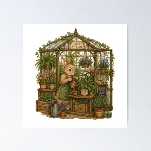 Item preview,  gardener rabbit designed and sold by Snurly.