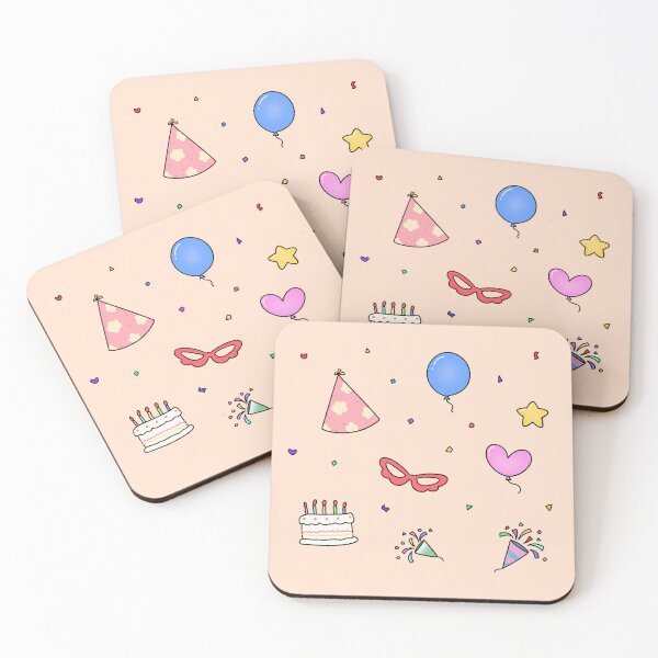 Item preview, Cute Birthday Party Clipart Pattern designed and sold by ubborn.