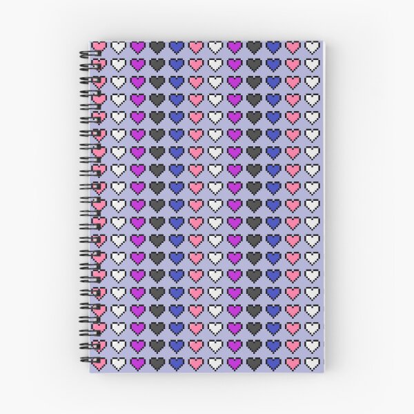 Item preview, Genderfluid Pixel Pride Hearts designed and sold by Lilac-Cat.