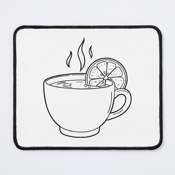 Item preview, Hot Tea Cup with Lemon Slice Illustration designed and sold by ArtPer-design.