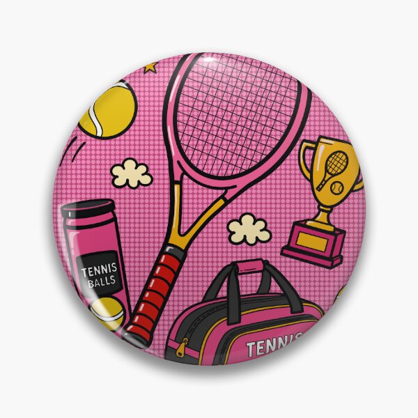 Item preview, Tennis Pop Art Pink Aesthetic Sport Print designed and sold by ART-ENI.