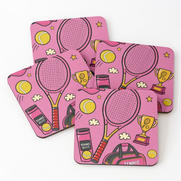 Item preview, Tennis Pop Art Pink Aesthetic Sport Print designed and sold by ART-ENI.