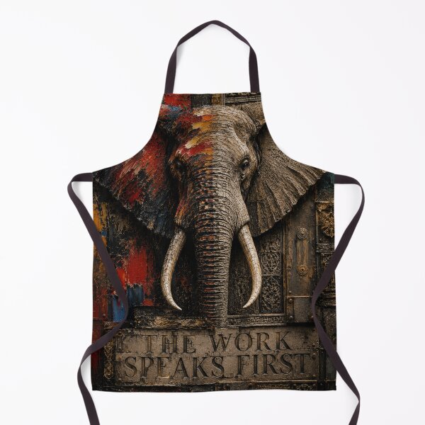 Item preview, Deep Work Engineer Geometric Elephant Stone Relief Home Office Wall Art Poster designed and sold by SavannaStrikes.